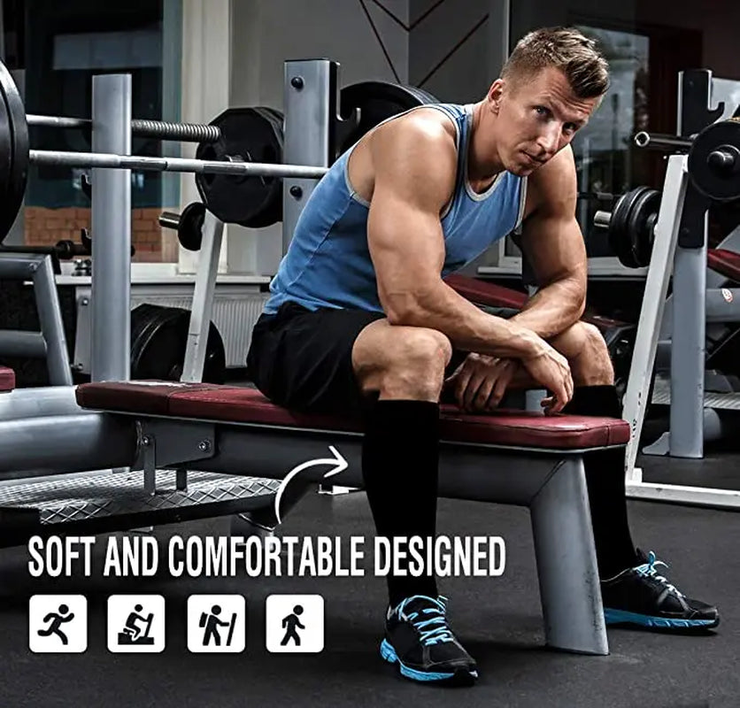 Antifatigue Unisex Compression Socks Flight Travel Anti-Fatigue Knee High Stockings anti Fatigue Magic Sock High Compression