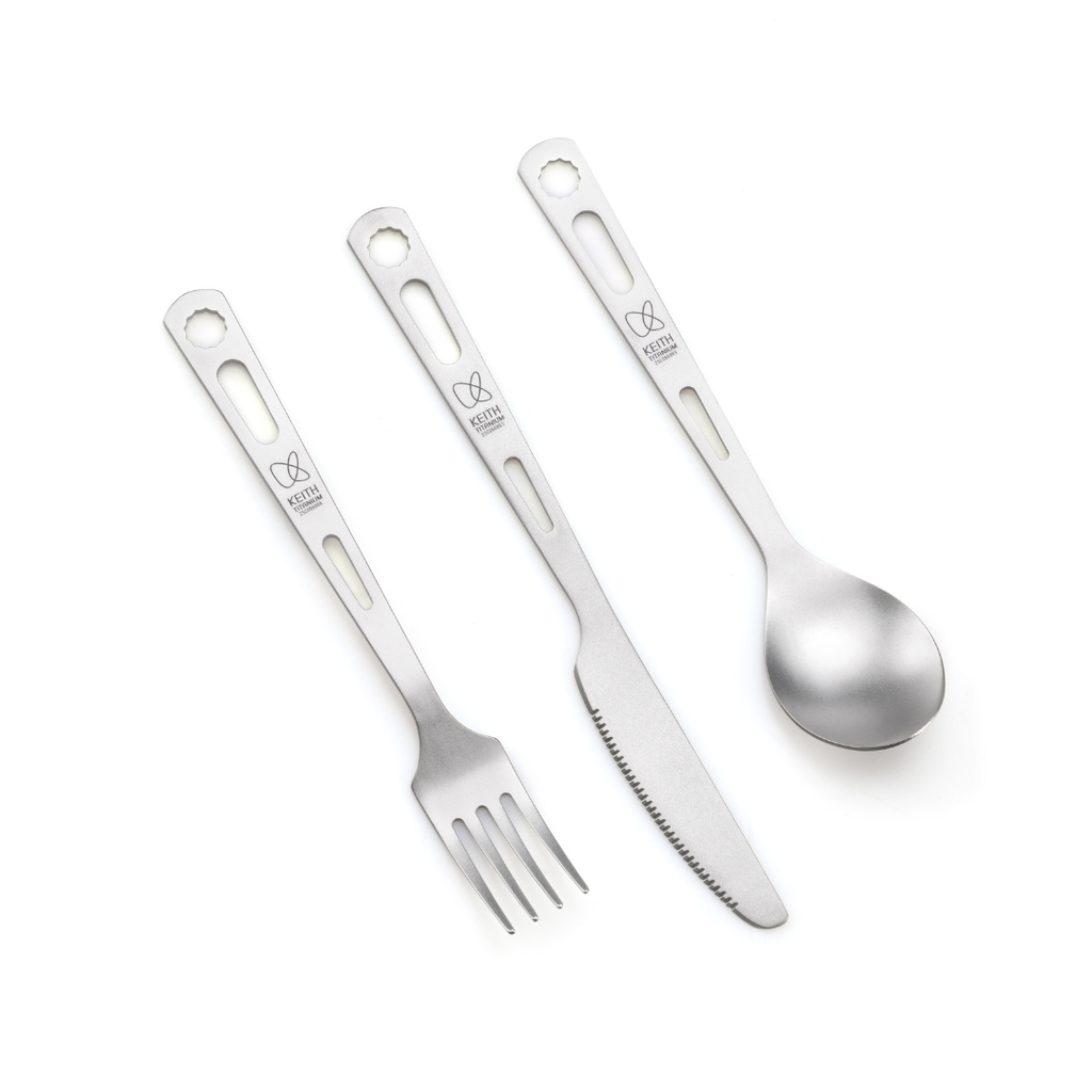 Set de couverts en Titane - 3 en 1