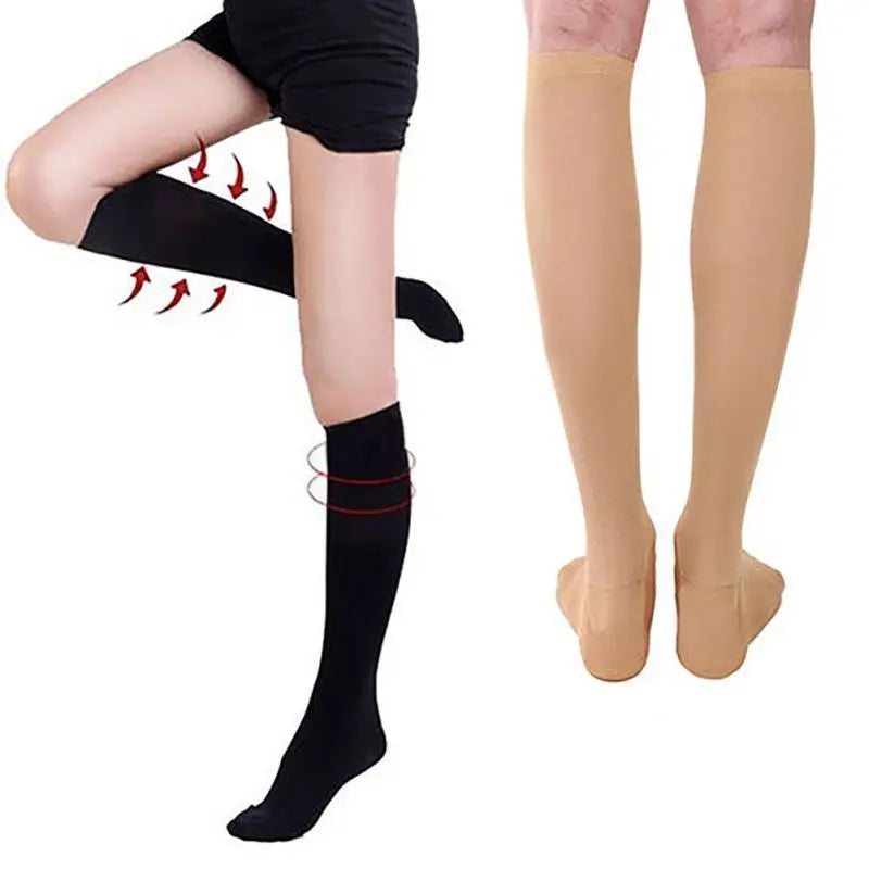 Antifatigue Unisex Compression Socks Flight Travel Anti-Fatigue Knee High Stockings anti Fatigue Magic Sock High Compression