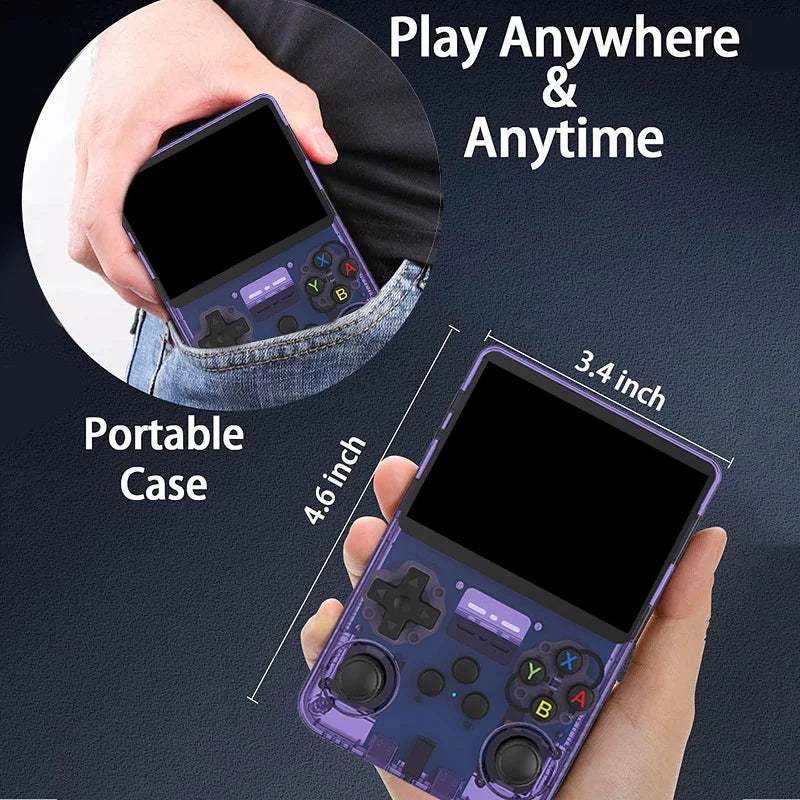 Handheld Game Console 3.5Inch IPS Screen 128G Classic Retro Consoles Arkos System Portable Pocket Video Game Player