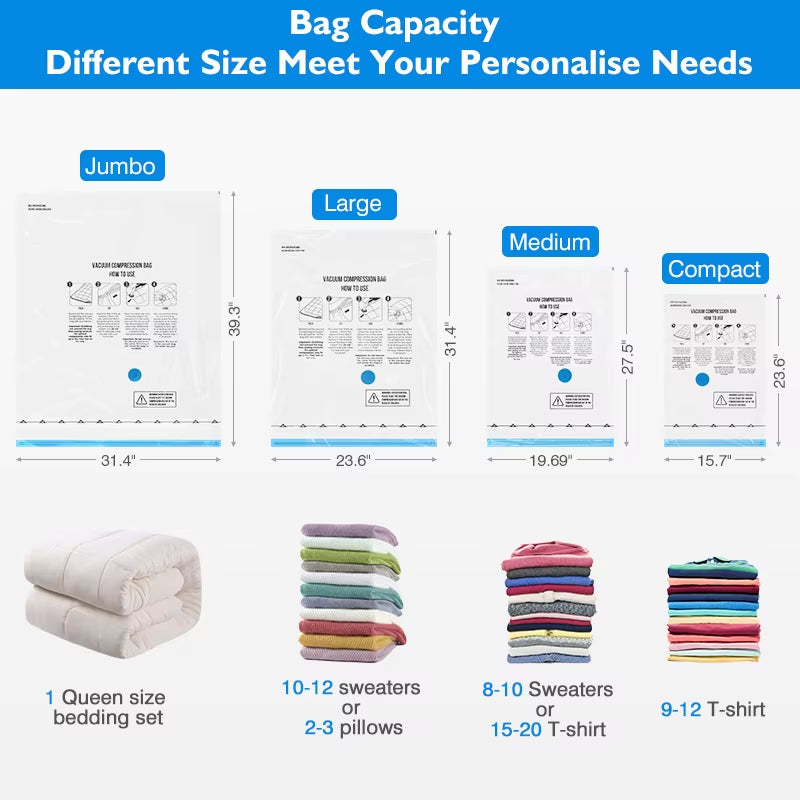 Cordless Electric Pump for Vacuum Storage Bags Travel Rechargable Air Pump for Space Saver Bag Various Clothes Luggage Seal Bags
