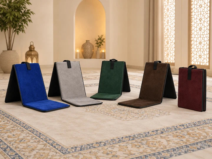 Tapis de Prière de Voyage Pliable & Portable — Luxe Imperméable | ZENYL M