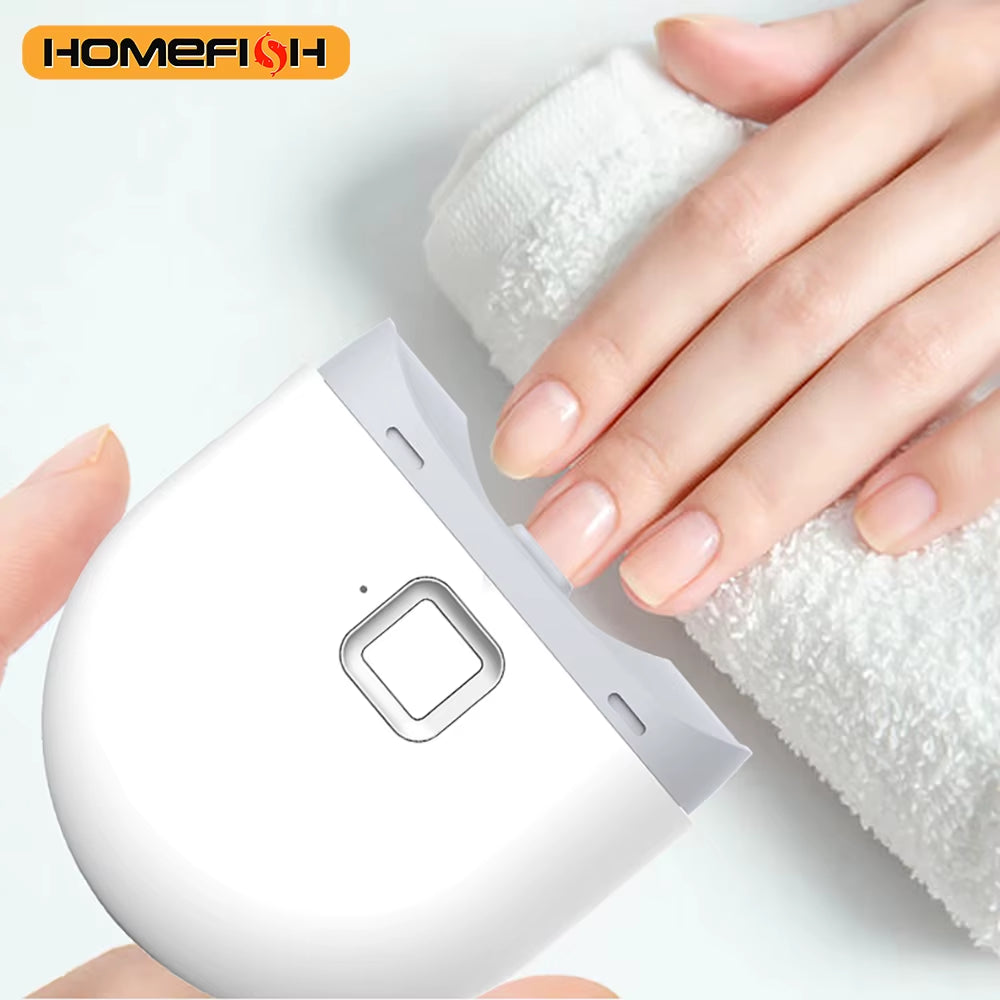 Rechargeable Automatic Electric Nail Trimmer – Grinding + Polishing + LED Light, Manicure Tool for Baby & Adult