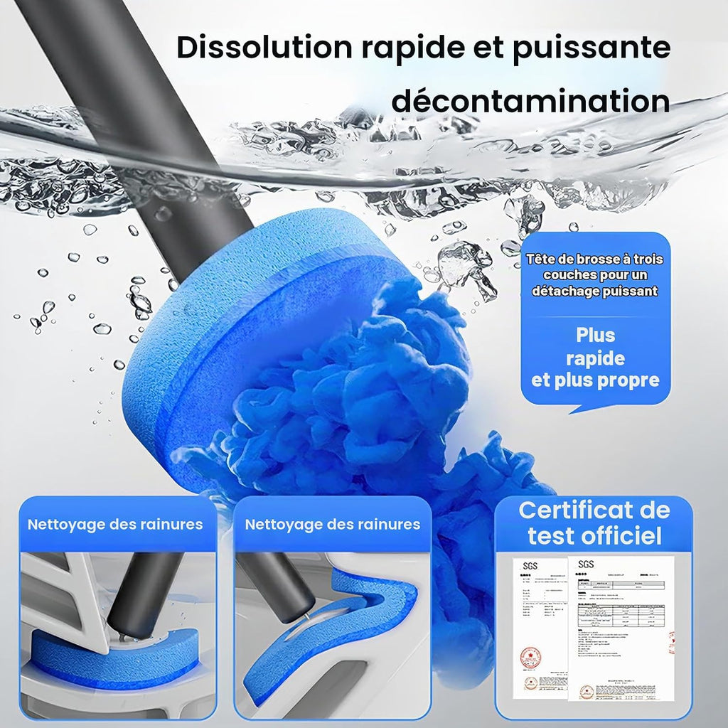 Brosse WC Jetable — 32 Têtes de Rechange + Support Mural | ZENYL M