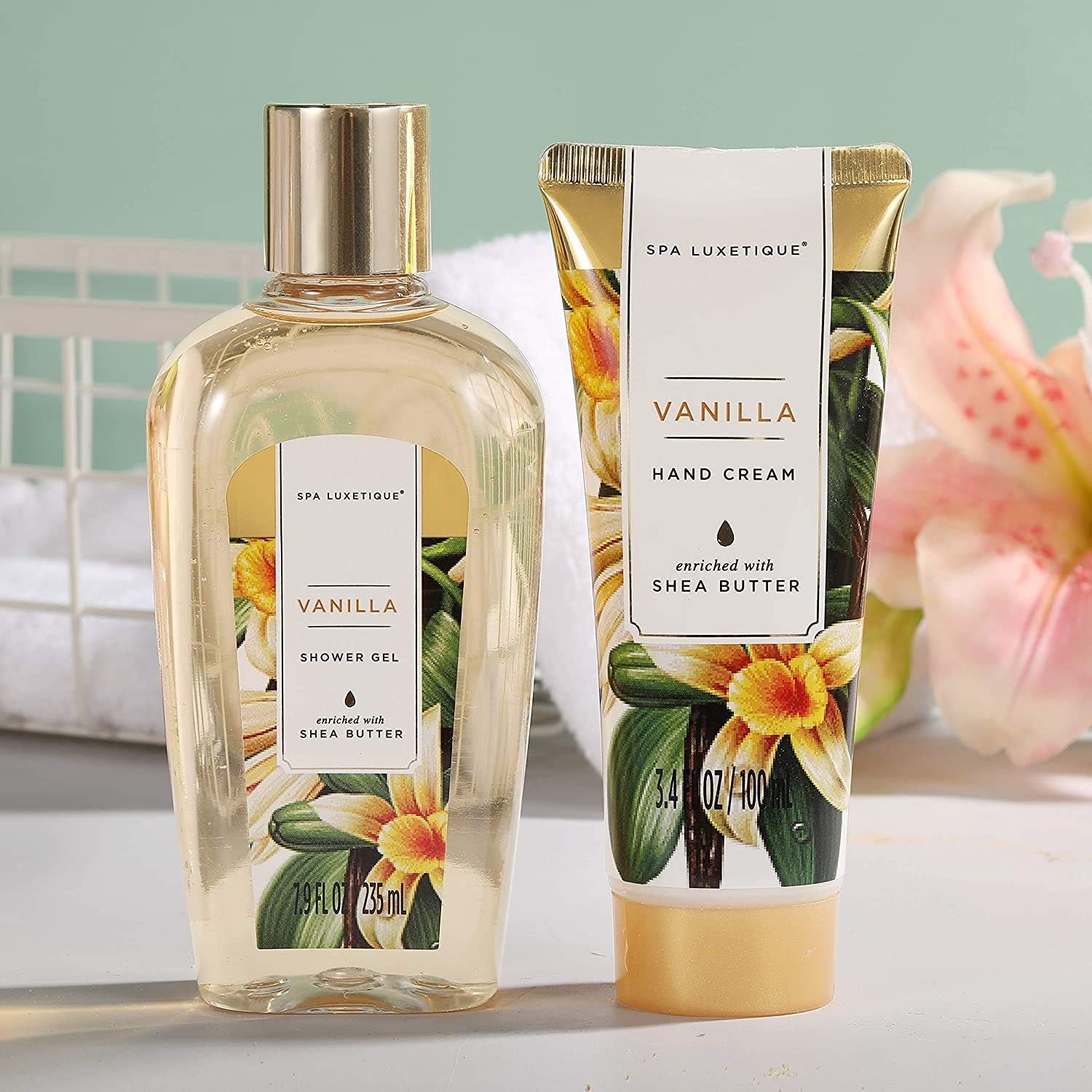 Coffret Soin Femme - 10Pcs Parfum De Vanille Coffret Beauté Bain Pour Femmes Avec Lotion Corporelle, Bain Moussant, Cadeau Saint Valentin, Idee Cadeaux Anniversaire Femme Maman