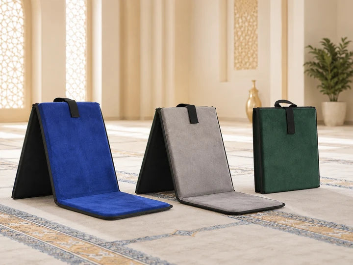 Tapis de Prière de Voyage Pliable & Portable — Luxe Imperméable | ZENYL M