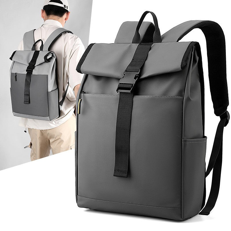 Casual Fashion Backpack for Men Women New Laptop Backpack Oxford Cloth Waterproof Short Distance Travel Backpack Men Black