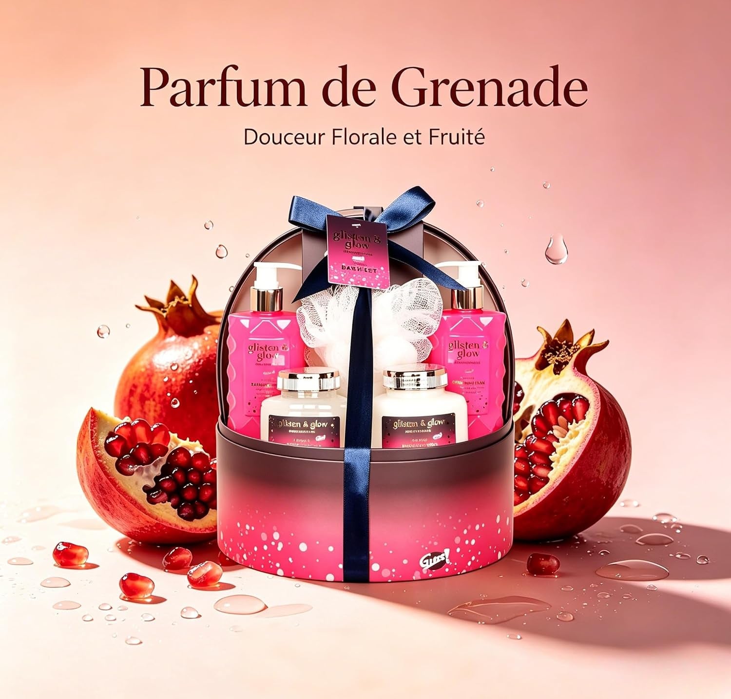 Coffret Bain – Moment Détente – Parfum Floral – Idée Cadeau Nature – Corbeille