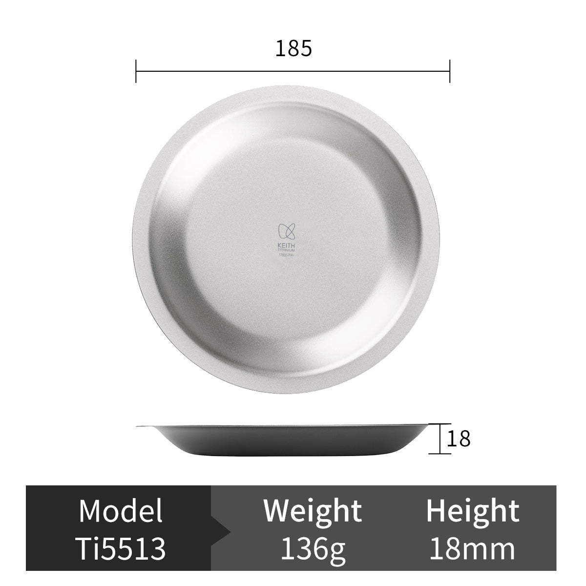 Assiettes en Titane