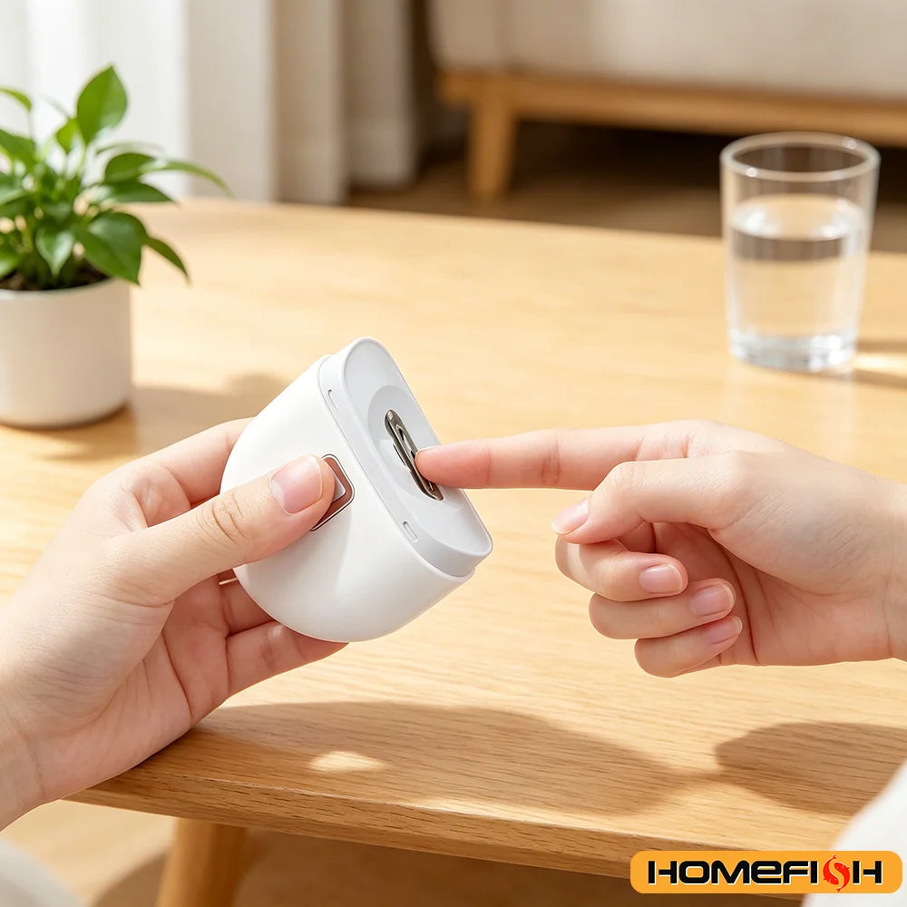 Rechargeable Automatic Electric Nail Trimmer – Grinding + Polishing + LED Light, Manicure Tool for Baby & Adult
