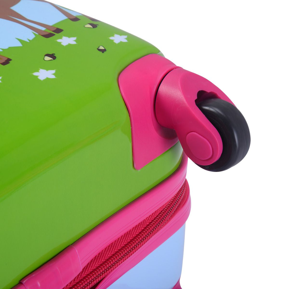 Valise Enfant+ Sac À Dos Bagage Trolley À Roulettes Pour Enfant Couleur Bleu Et Rose