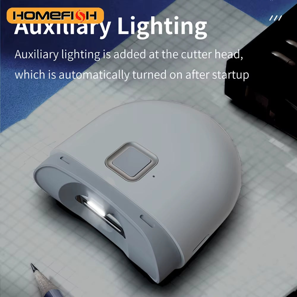 Rechargeable Automatic Electric Nail Trimmer – Grinding + Polishing + LED Light, Manicure Tool for Baby & Adult