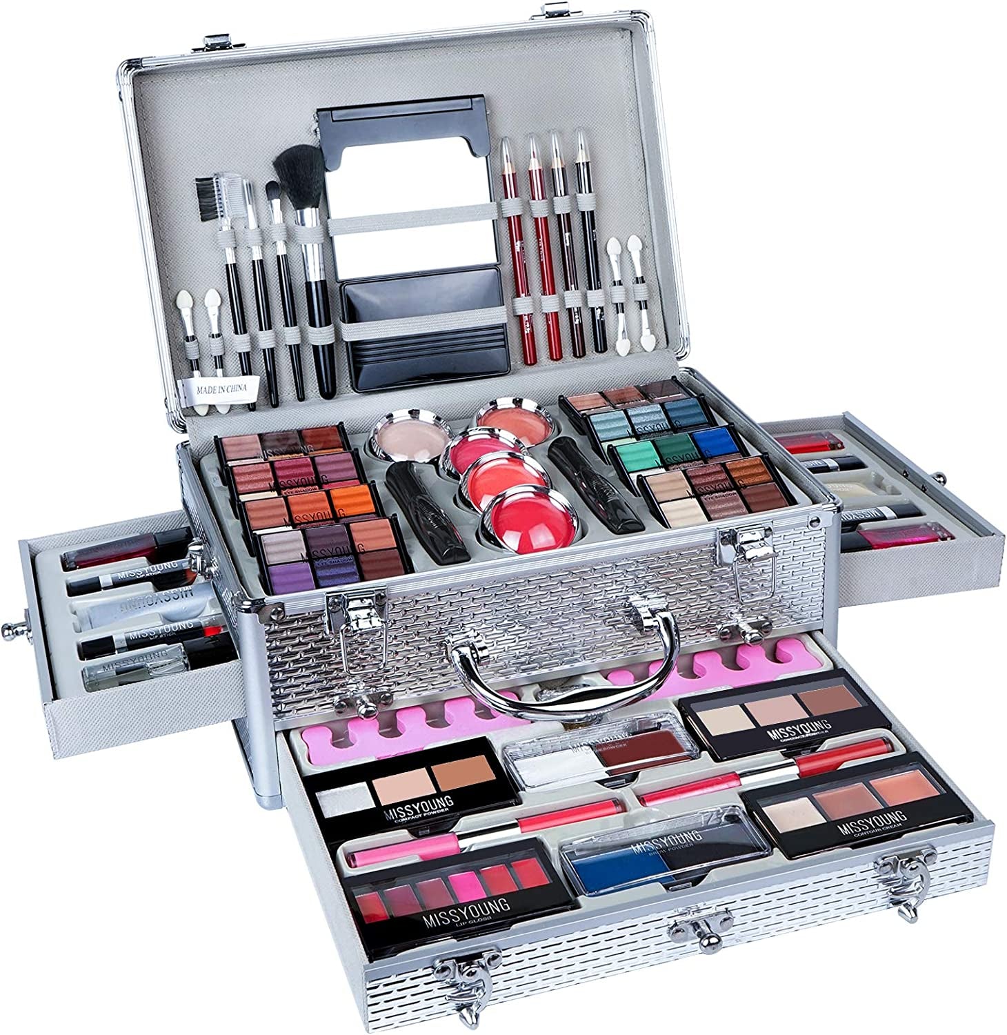 Kit De Maquillage Complet, Polyvalent Ensemble-Cadeau De Cosmétique Avec Fard À Paupières Palette Correcteur Fard À Joues Rouge À Lèvre Pour Femme, Tout-En-Un Mallette De Maquillage Beauté Set#2