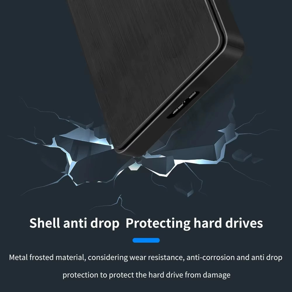 USB 3.0 to 2.5 Inch Hard Drive Case SATA HDD SSD Enclosure 5Gbps External Hard Drive Disk Box for PC Laptop Smartphone PC Laptop