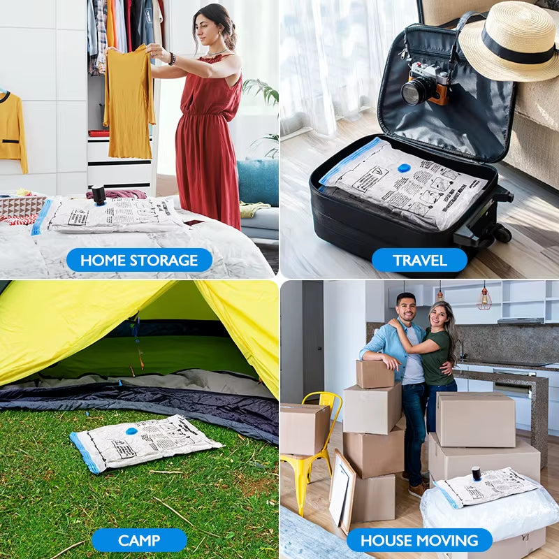 Cordless Electric Pump for Vacuum Storage Bags Travel Rechargable Air Pump for Space Saver Bag Various Clothes Luggage Seal Bags