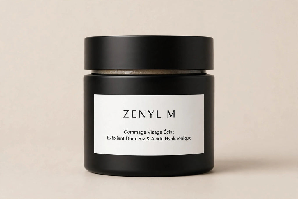 Gommage Visage Éclat ZENYL™ - Exfoliant Doux Riz & Acide Hyaluronique - Peau Neuve en 60s